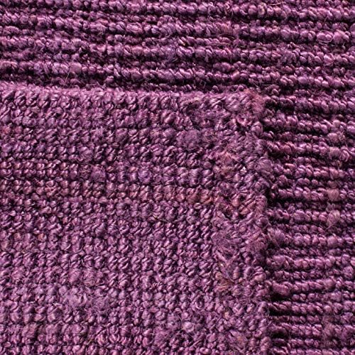 SAFAVIEH Natural Fiber Runner Rug 2x12, Jute Knotted Purple NF447B - Image 6