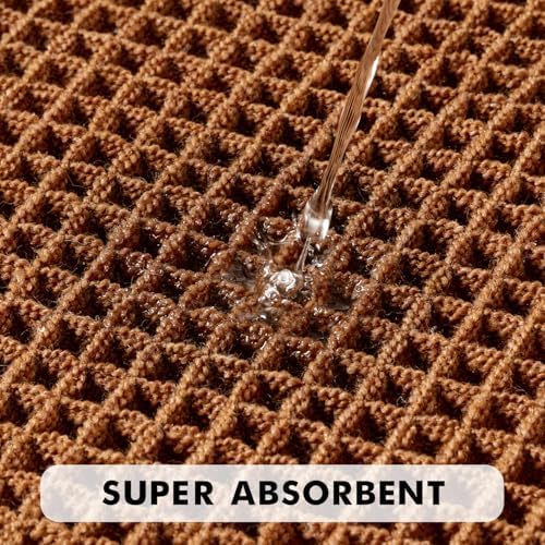 MIULEE Fall Terracotta Set of 2 Waffle Bathroom Rugs Bath Mat 18x30 Inch - Image 6
