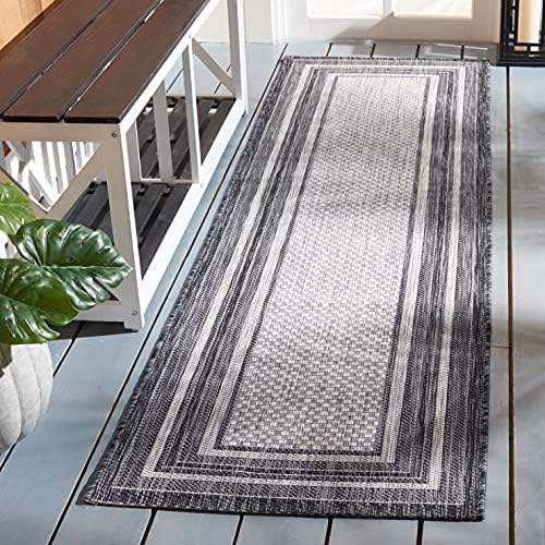SAFAVIEH Courtyard Outdoor Runner Rug 2'3"x8', Light Grey CY8475-37612 - Image 7