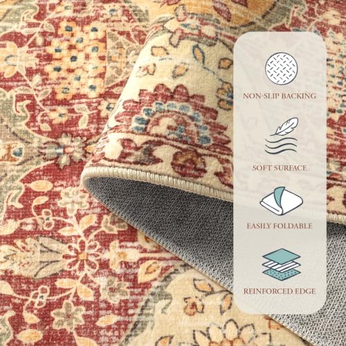 Lahome Moroccan Washable Rug, 2x3 Bathroom Rugs for Kitchen Entryway - Image 6