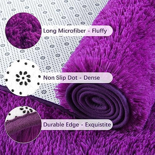 Chicrug Soft Runner Rugs for Bedroom Living Room Plush Fluffy Rug 2x6 - Image 6