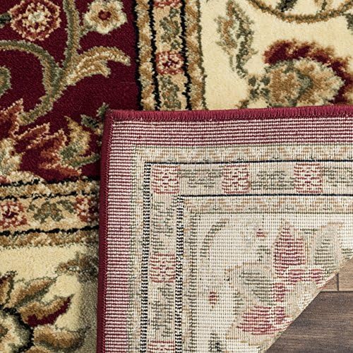 SAFAVIEH Lyndhurst Square Rug 3'3", Red & Ivory LNH212F - Image 6