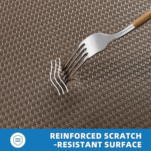 Kitchen Mats for Floor, Extra Long Anti-Fatigue Kitchen Rug, Brown - Image 6