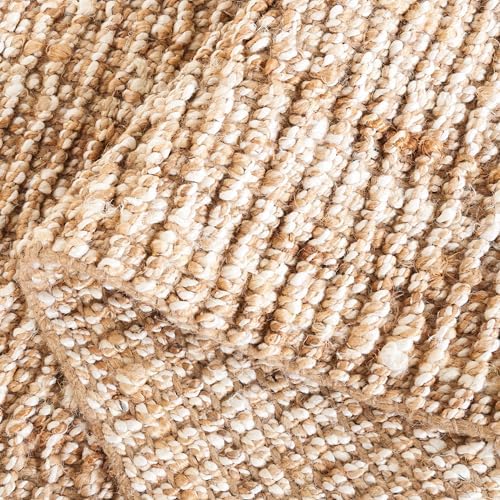 SAFAVIEH Natural Fiber Area Rug 2'6"x22', Jute Knotted Natural NF447N - Image 6