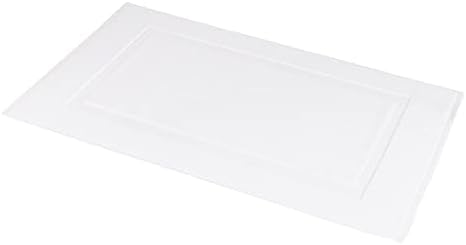 Amazon Basics Non-Slip Cotton Bath Mat, 100% Cotton Absorbent, Machine Washable, 31" L x 20" W, Bright White by AmazonBasics
