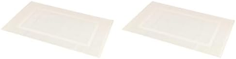 Amazon Basics Banded Bathroom Bath Rug Mat, Machine Washable, Super Absorbent, 100% Cotton, 20" W x 31" L, Cream (Pack of 2) by AmazonBasics