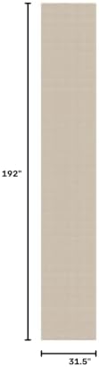 KOZYFLY Braided 2.5'x16' Runners Rugs for Hallway, Extra Long Washable Runner Rug, Woven Non Slip Kitchen Runner, Cotton Entryway Rug, Floor Carpet for Entry, Aisle, Hall, Oatmeal Beige - Image 2