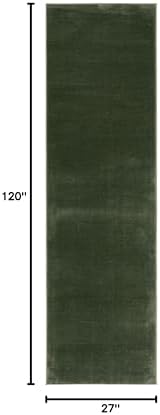 SAFAVIEH Revive Runner Rug 2'3"x10', Modern Green REV102Y - Image 2