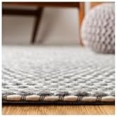 SAFAVIEH Marbella Collection Accent Rug - 3' x 5', Charcoal & Ivory, Flat Weave Wool Design, Ideal for High Traffic Areas in Entryway, Living Room, Bedroom (MRB392H) - Image 4