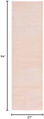 SAFAVIEH Revive Collection Runner Rug - 8', Pink, Non-Shedding & Easy Care, Ideal for High Traffic Areas in Living Room, Bedroom, Dining (REV102U-28) - Image 2