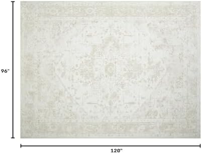 Washable Rugs 8x10 Area Rugs for Living Room,Ultra Soft Faux Wool Retro Carpets,Non Slip Backing,Durable Edge Binding,Stain Resistant,The Large Carpet for Bed Room,Dining Room,Office Decor - Image 2