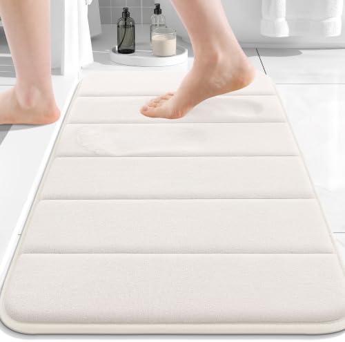 Buganda Memory Foam Bath Mat 24 x 16, Ultra Soft Absorbent Bathroom Rugs by Buganda