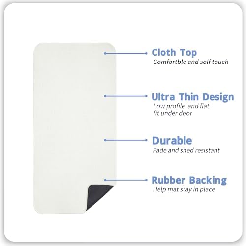 Bosap Bath Mat,Ultra Thin Bathroom Runner Rugs,Large Bath Mats for Bathroom,Quick Dry,Non-Slip,Machine Washable,Low Pile,Bath Rug,Shower Outside,Sink,Home Decor Accessories.Cream,3'x5'(36x60inch) - Image 2