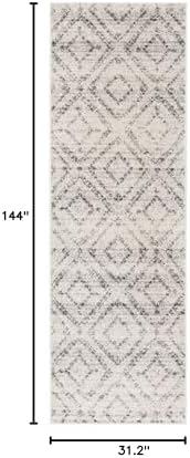 SAFAVIEH Adirondack Runner Rug 2'6"x12', Boho Light Grey & Grey ADR131C - Image 2