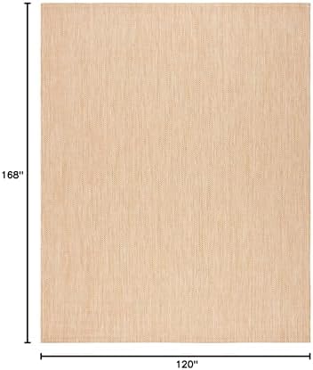 SAFAVIEH Courtyard Outdoor Area Rug 10'x14', Natural & Cream CY8022-03012 - Image 2