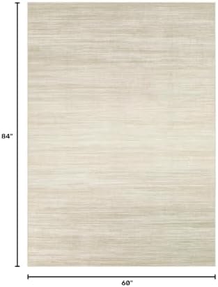UERMEI 5x7 Washable Area Rug - Neutral Modern Abstract Living Room Rugs, Non-Slip Soft Large Indoor Floor Carpet for Bedroom Home Office & Under Dining Table Decor, Brown/Beige - Image 2
