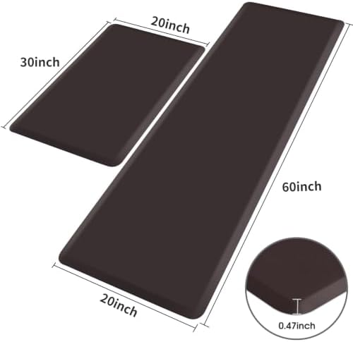 HappyTrends 2 PCS Kitchen Mat Cushioned Anti-Fatigue Floor Mat, - Image 2