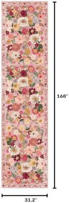 Floral Hallway Runner Rug for Bedroom Kitchen 2'6"x14' - Image 2