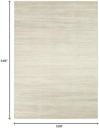 UERMEI 10x14 Washable Area Rug - Neutral Modern Abstract Living Room Rugs, Non-Slip Soft Large Indoor Floor Carpet for Bedroom Home Office & Under Dining Table Decor, Brown/Beige - Image 2