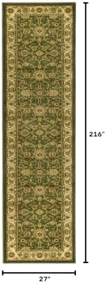 SAFAVIEH Lyndhurst Runner Rug 2'3"x18', Sage & Ivory LNH212C - Image 2