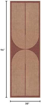Lahome Modern Rainbow Easy Jute Entryway Rug, Washable Kitchen Runner Rug - Image 2