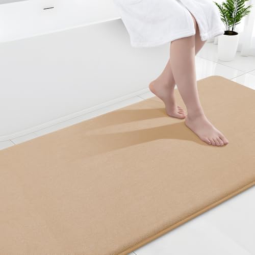 Smiry Memory Foam Bath Mat 47x24, Extra Soft and Absorbent Bathroom Rugs by Smiry