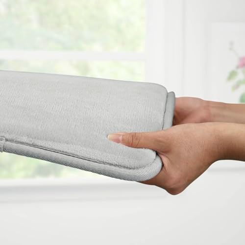 Memory Foam Bath Mat Non Slip Absorbent Super Cozy Velvet Bathroom Rug Carpet (20 inches X 32 inches, Silver) - Image 6