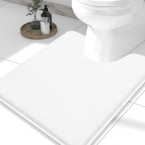 Smiry Memory Foam Toilet Rugs 24x20, Extra Soft Absorbent Bathroom Rugs - Image 2