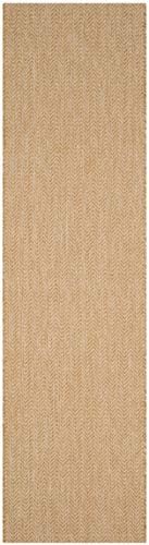 SAFAVIEH Outdoor Runner Rug 2'3"x6'7" - Courtyard Collection - Coastal Design, Natural & Cream, Durable & Easy Cleaning, Ideal for Patio, Entryway, Mudroom (CY8022-03012) - Image 2