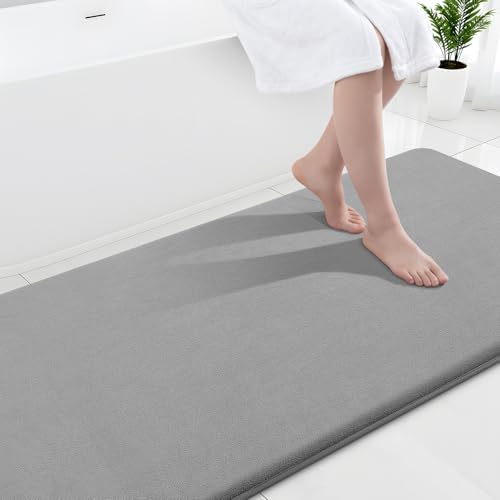 Smiry Memory Foam Bath Mat 70x24, Extra Soft and Absorbent Bathroom Rugs by Smiry