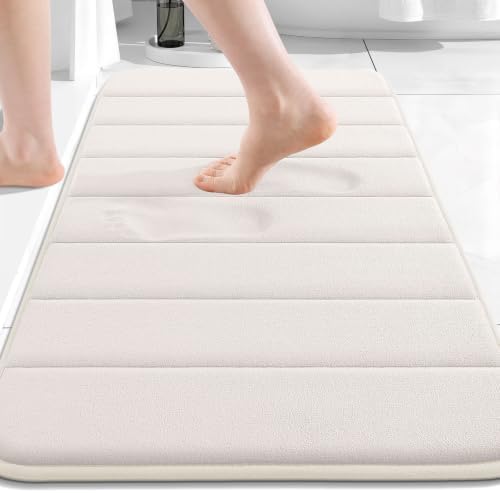 Buganda Memory Foam Bath Mat 34 x 20, Ultra Soft Absorbent Bathroom Rugs by Buganda