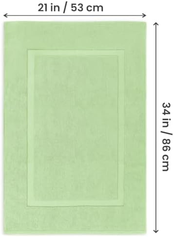 Utopia Towels Cotton Bath Mat, 21x34 in, 2 Pack, Sage Green - Image 3