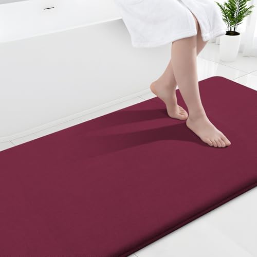 Smiry Memory Foam Bath Mat 44x24, Extra Soft and Absorbent Bathroom Rugs by Smiry
