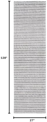 SAFAVIEH Marbella Collection Runner Rug - 2'3" x 10', Charcoal & Ivory, Flat Weave Wool Design, Ideal for High Traffic Areas in Living Room, Bedroom (MRB392H) - Image 2