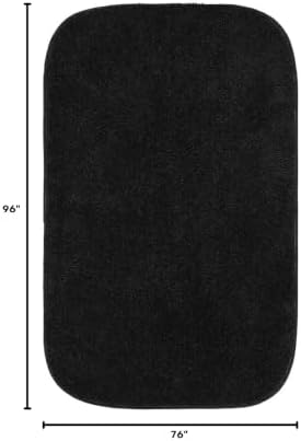 Garland Rug Traditional Nylon Washable Black 4 Piece Set - Lid, Contour, 2 Bath Rugs - Soft, Absorbent, and Stylish for Your Bathroom - Image 3