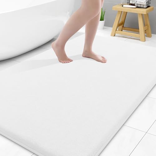Smiry Memory Foam Bath Mat 47x32, Extra Soft and Absorbent Bathroom Rugs by Smiry