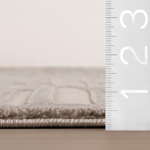 nuLOOM Kailani Cream/Grey Abstract Washable Area Rug, 2' x 3' - Image 2