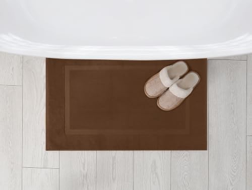Utopia Towels Cotton Bath Mat, 21x34 in, 2 Pack, Dark Brown - Image 6