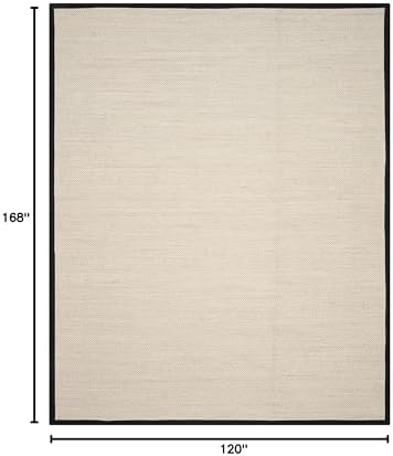 SAFAVIEH Natural Fiber Area Rug 10x14, Sisal Textured X-Large Marble NF143A - Image 2