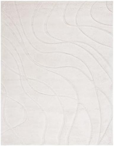 SAFAVIEH Florida Shag Rug 9'x12', Soft Plush Modern Cream SG471-1111 - Image 3