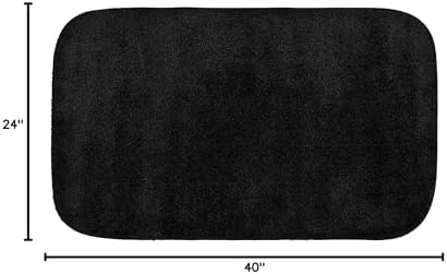 Garland Rug Traditional Bath Rug, 24-Inch by 40-Inch, Black - Image 3