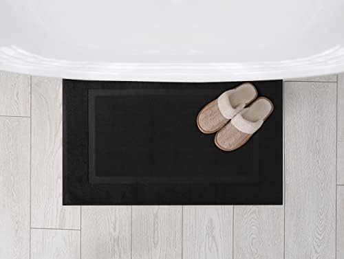 Utopia Towels Cotton Bath Mat, 21x34 in, 2 Pack, Black - Image 6
