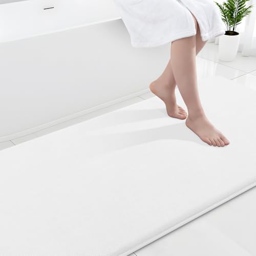 Smiry Memory Foam Bath Mat 70x24, Extra Soft and Absorbent Bathroom Rugs by Smiry