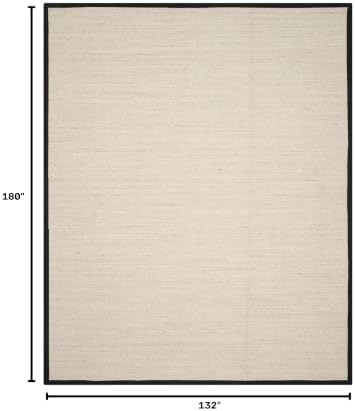 SAFAVIEH Natural Fiber Area Rug 11x15, Sisal Textured X-Large Marble NF143A - Image 2