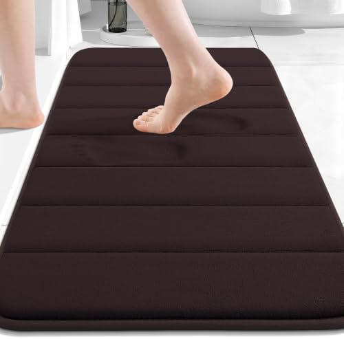 Buganda Memory Foam Bath Mat 34 x 20, Ultra Soft Absorbent Bathroom Rugs by Buganda
