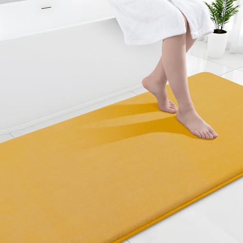Smiry Memory Foam Bath Mat 47x24, Extra Soft and Absorbent Bathroom Rugs by Smiry
