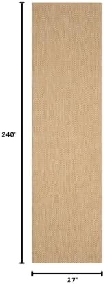 SAFAVIEH Courtyard Outdoor Runner Rug 2'3"x20', Natural CY8022-03012 - Image 2