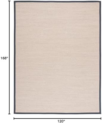 SAFAVIEH Natural Fiber Area Rug 10x14, Sisal Textured X-Large Marble NF143D - Image 2