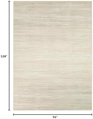 UERMEI 8x10 Washable Area Rug - Neutral Modern Abstract Living Room Rugs, Non-Slip Soft Large Indoor Floor Carpet for Bedroom Home Office & Under Dining Table Decor, Brown/Beige - Image 2