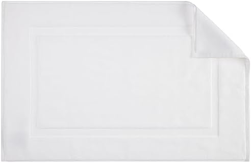 Amazon Basics Non-Slip Cotton Bath Mat, 100% Cotton Absorbent, Machine Washable, 31" L x 20" W, Bright White - Image 4